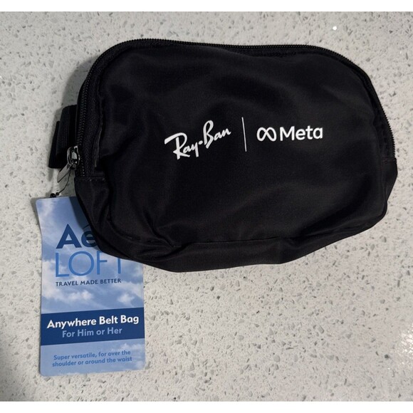 Aeroloft Ray Ban Meta Anywhere Belt Shoulder Waist Bag Travel Unisex Black NWT - Picture 1 of 9